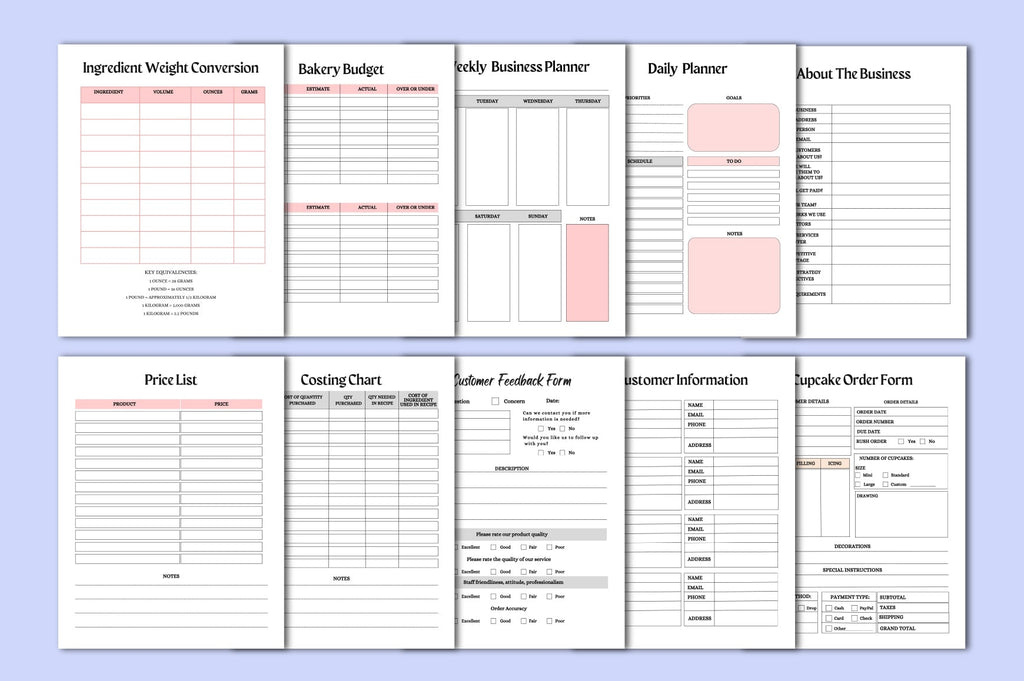 Bakery Business Planner