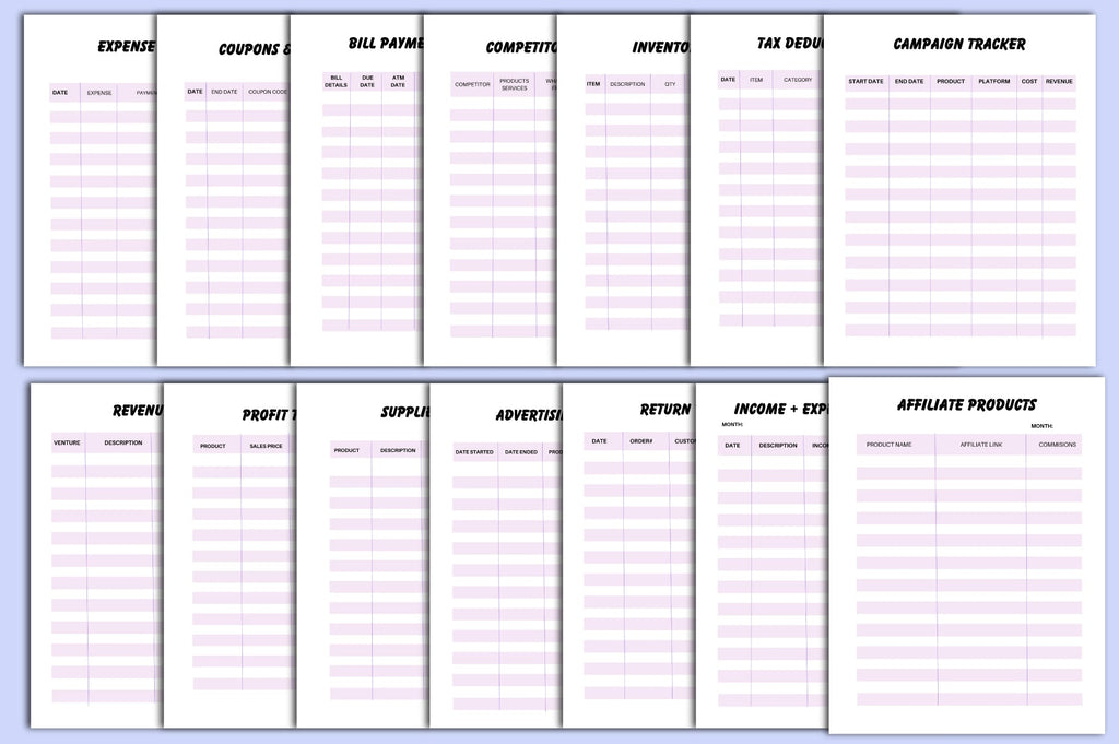Side Hustle Planner