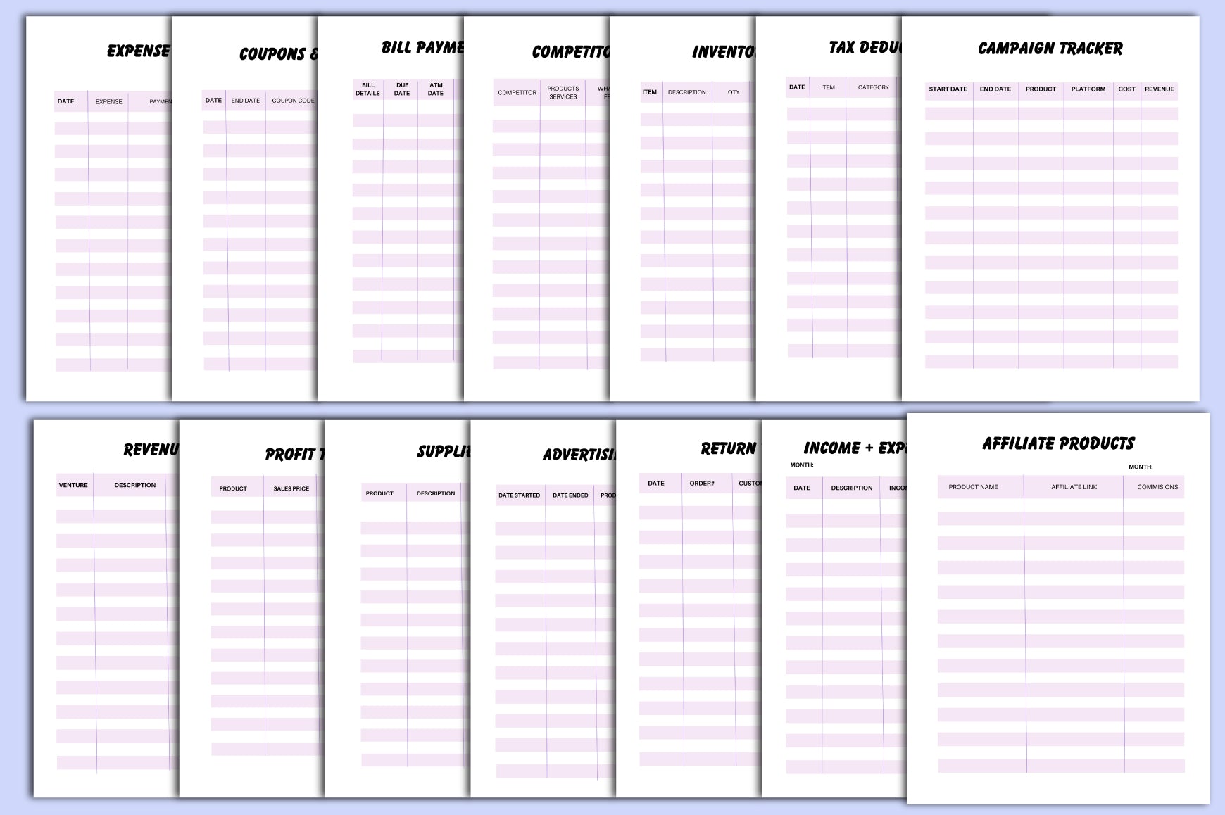Side Hustle Planner