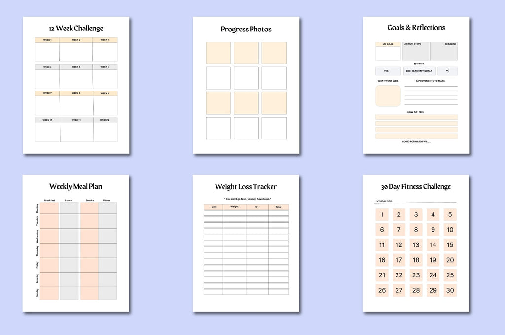 Fitness Weight Loss Planner