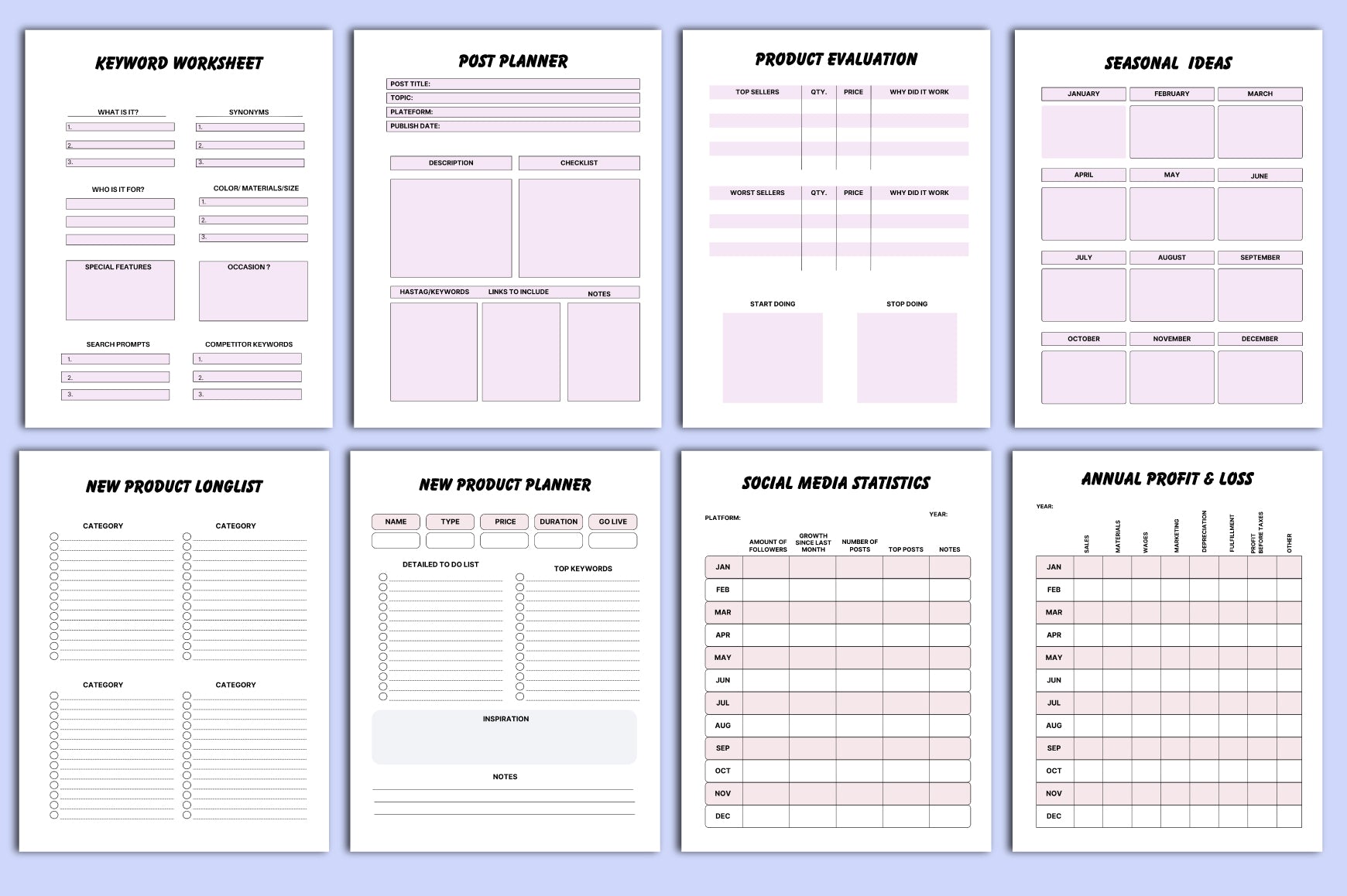 Side Hustle Planner