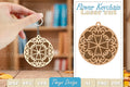 Flower Mandala Keychain SVG Bundle