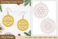 Mandala Lasercut Earrings SVG Bundle
