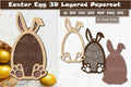 Easter Bunny Egg Layered Papercut SVG Bundle