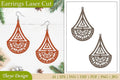 Lasercut Mandala Earrings SVG Bundle