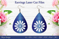 Laser Cut Flower Earrings SVG Bundle