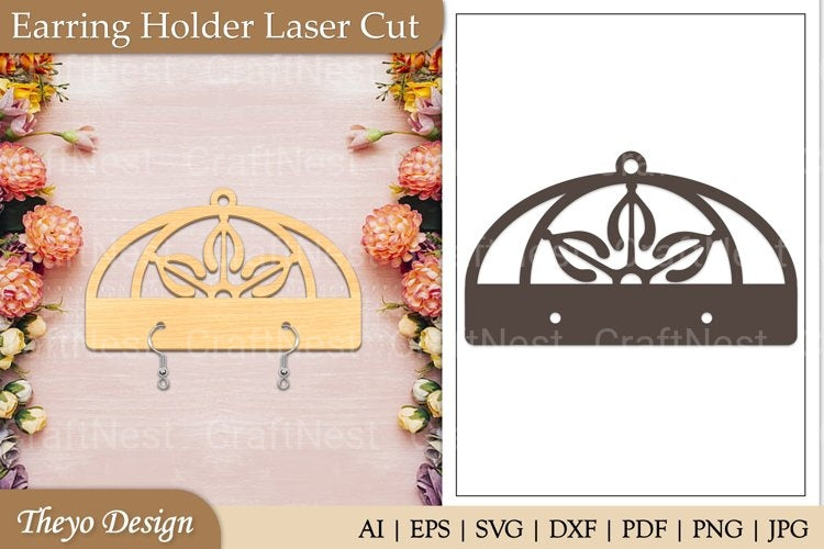 Earrings Flower SVG Bundle