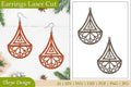 Earrings Lasercut Mandala SVG Bundle