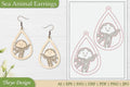 Sea Animal Earrings SVG Bundle