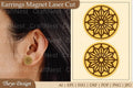 Lasercut Earrings Magnet SVG Bundle