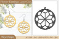 Lasercut Flower Earrings SVG Bundle