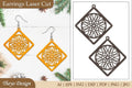 Lasercut Mandala Earrings SVG Bundle