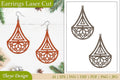 Lasercut Mandala Earrings SVG Bundle