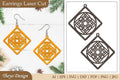 Earrings Lasercut Mandala SVG Bundle