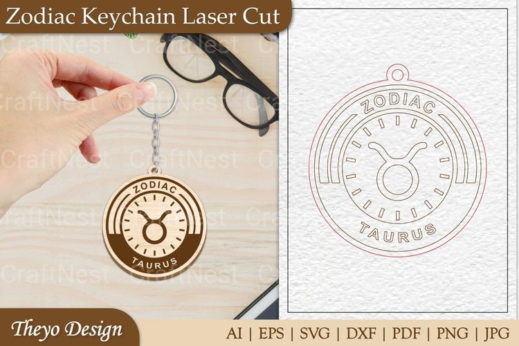Zodiac Keychain SVG Collection
