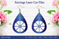 Laser Cut Flower Earrings SVG Bundle