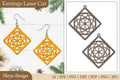 Earrings Mandala Lasercut SVG Bundle