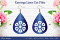 Laser Cut Flower Earrings SVG Bundle
