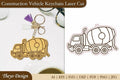 Construction Vehicle Keychain Laser Cut SVG