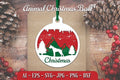 Animal Christmas Ball Papercut SVG