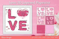 Love D Layered Papercut SVG Bundle