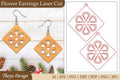 Earrings Lasercut Flower SVG Bundle
