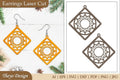 Mandala Laser Cut Earrings SVG Bundle