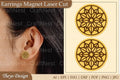 Earrings Lasercut Magnet SVG Bundle