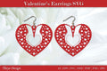 Valentine Earrings SVG Bundle