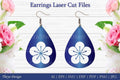 Laser Cut Flower Earrings SVG Bundle