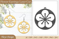 Earrings Lasercut Flower SVG Bundle