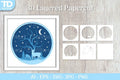 Shadow Box Christmas Layered Papercut D SVG