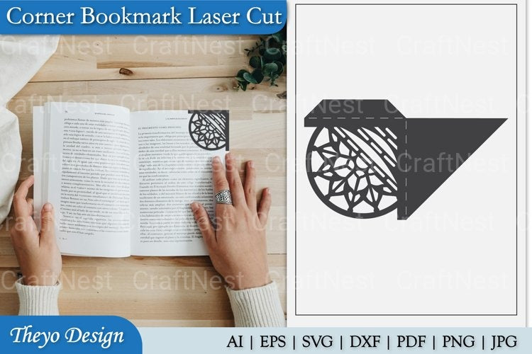 Mandala Corner Bookmark SVG Bundle