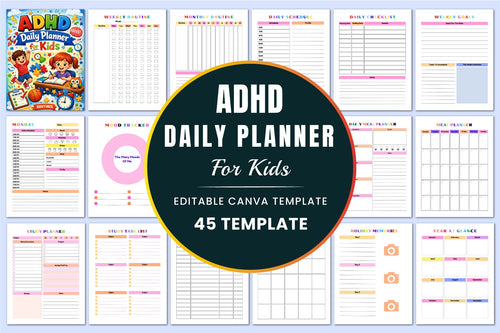 Adhd Daily For Kids Planner