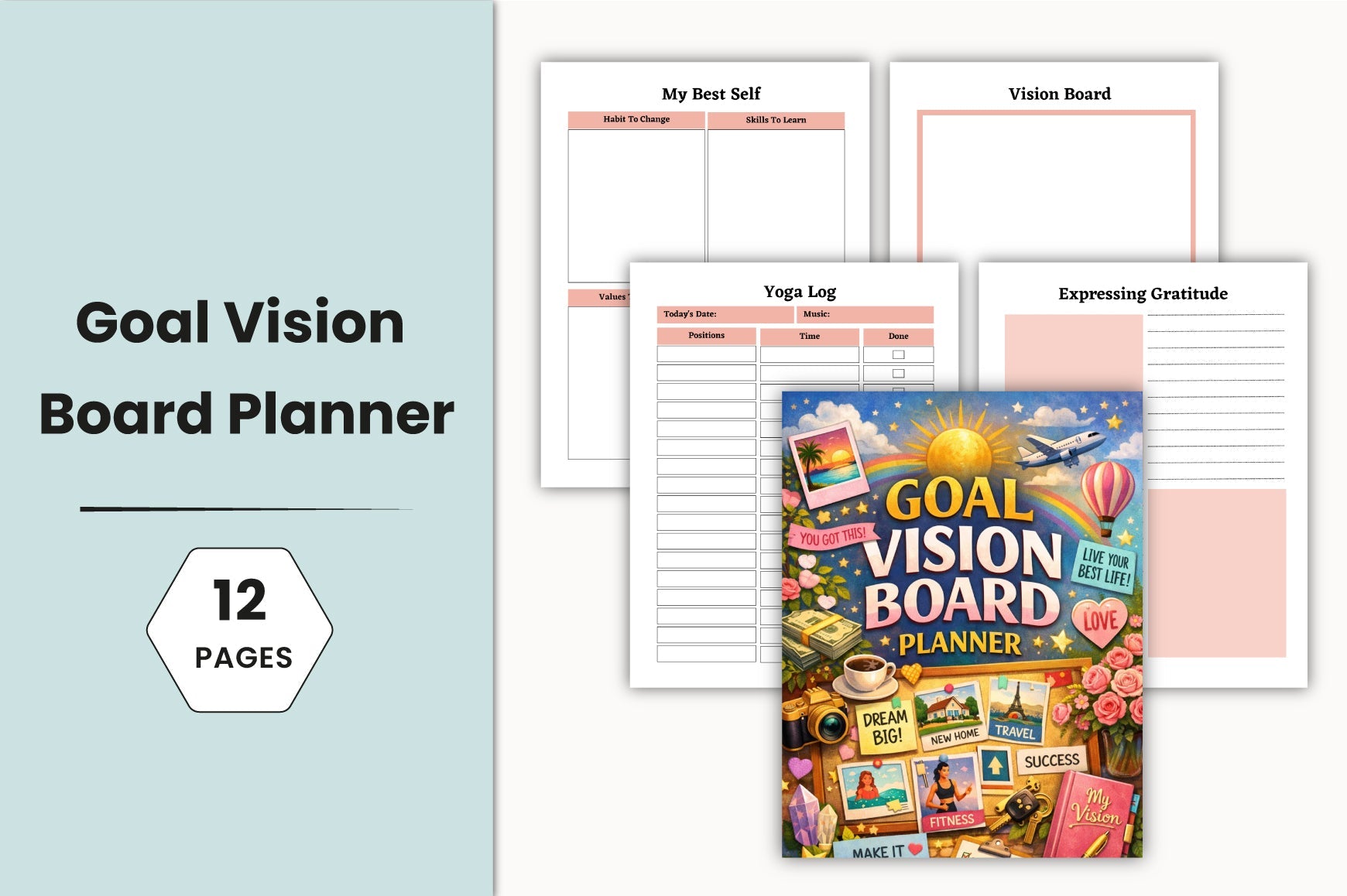 Goal Vision Board Planner