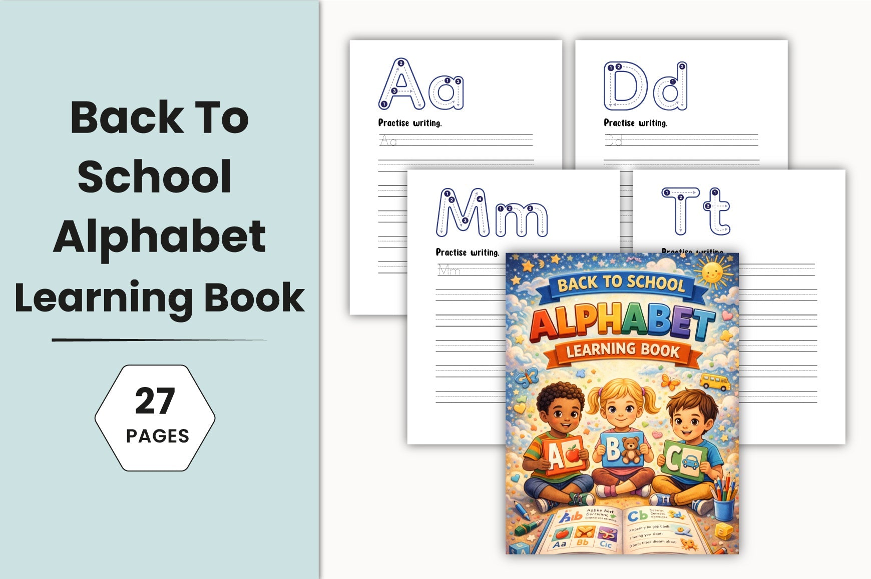 Back to School Alphabet Learning Planner