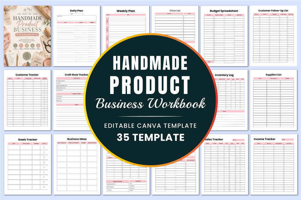 Handmade Product Business Workbook