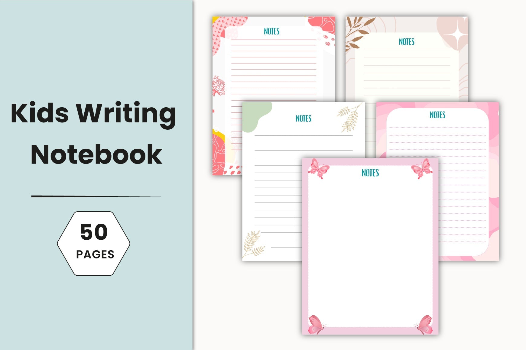 Kids Writing Notebook Planner