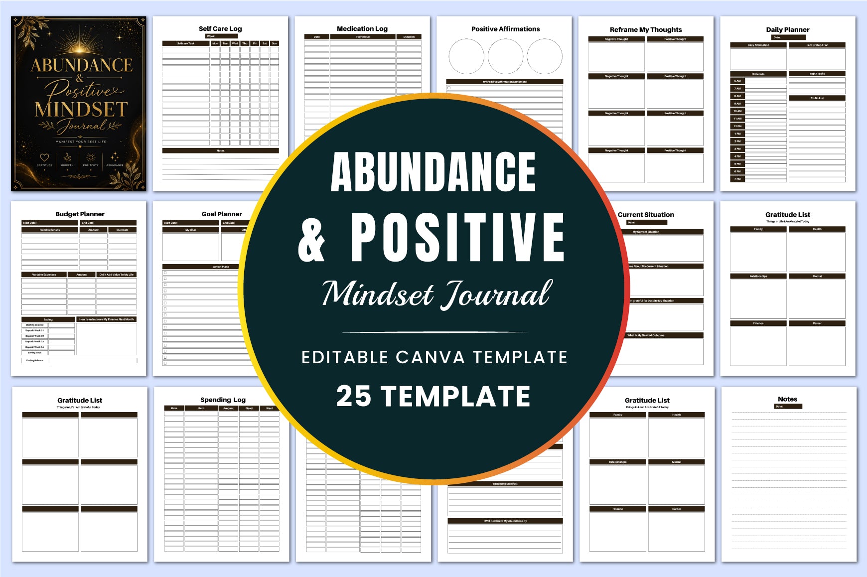 Abundance Positive Mindset Journal