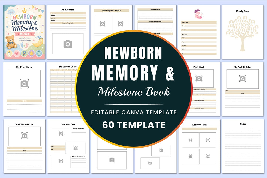 Newborn Memory Milestone Book