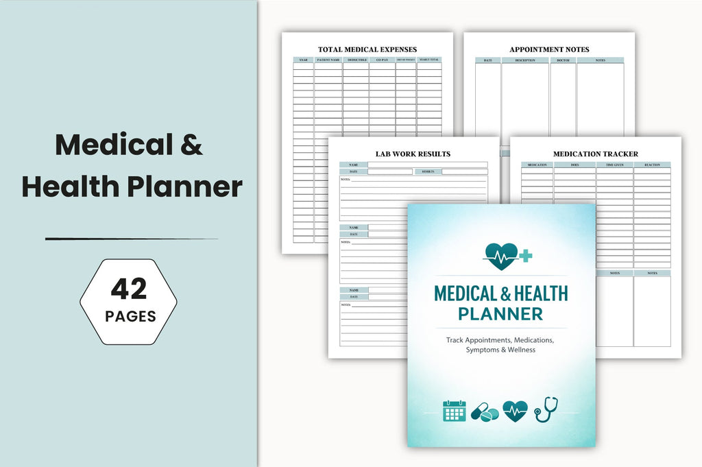 Medical Health Planner Template