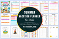 Summer Vacation For Kids Planner