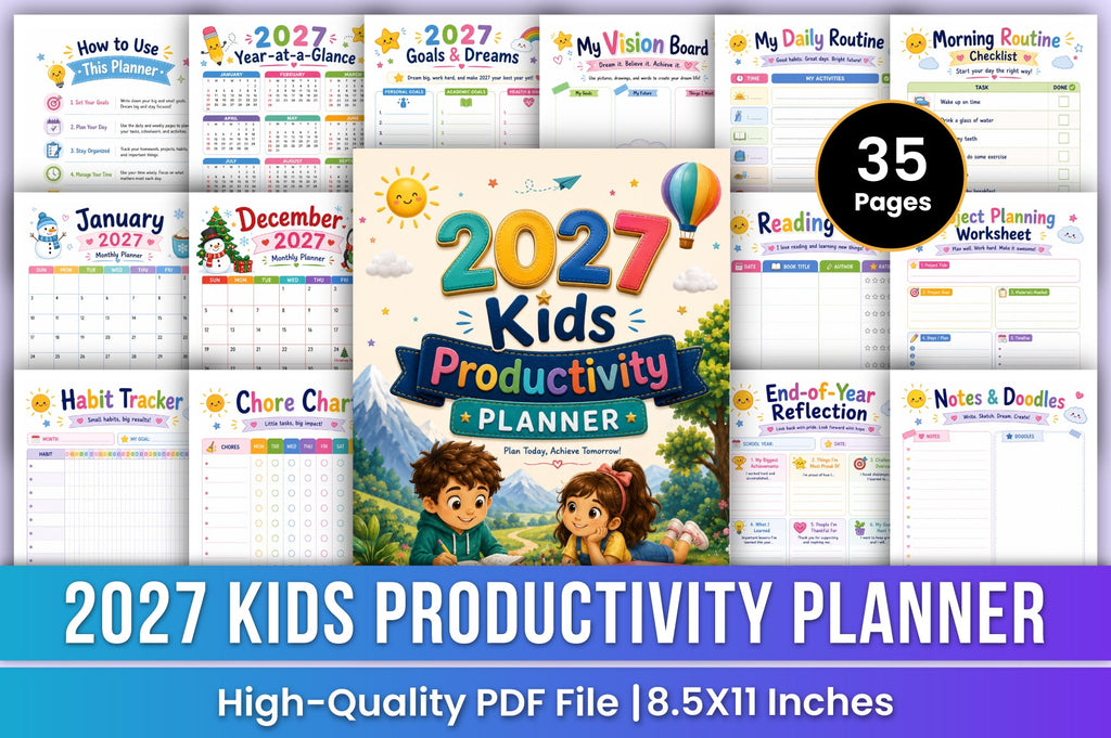Kids Productivity Planner