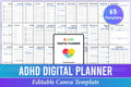 ADHD Planner for Effective Organization printable planner cover with daily planning pages