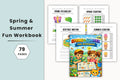 Spring Summer Fun Workbook for Kids