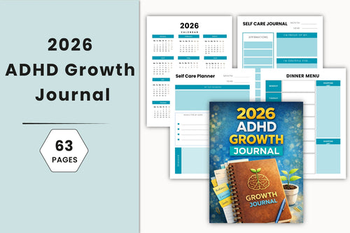 ADHD Growth Journal Cover Preview