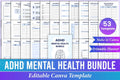 ADHD and Mental Health printable guide cover exploring emotional well-being and focus