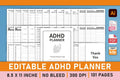 ADHD Planner from 100 Planner complete printable planner bundle cover