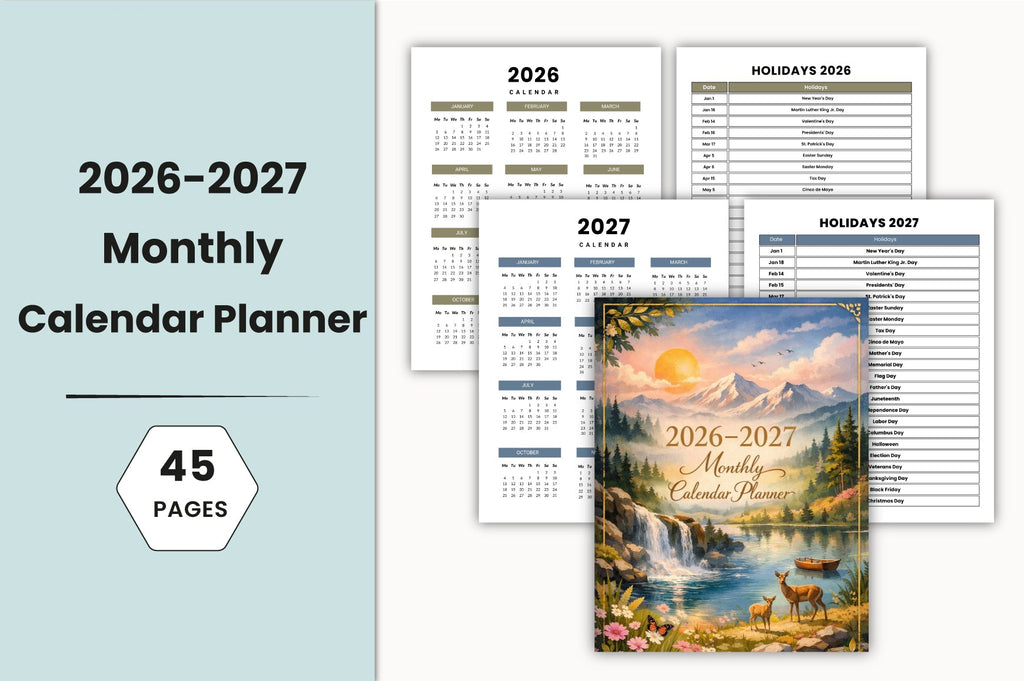 Monthly Calendar Planner