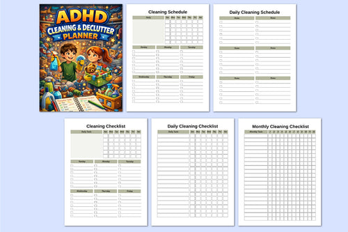 Adhd Cleaning Declutter Planner
